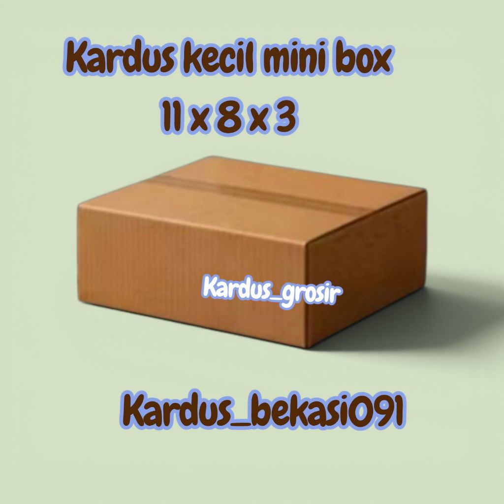 Kardus  packing 11x8x3