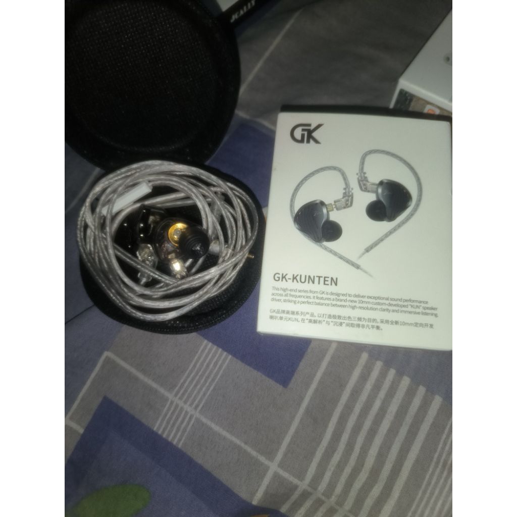In Ear Monitor GK Kunten With Mic - Dac Jcally Jm12 - Eartips Harmonic Empire