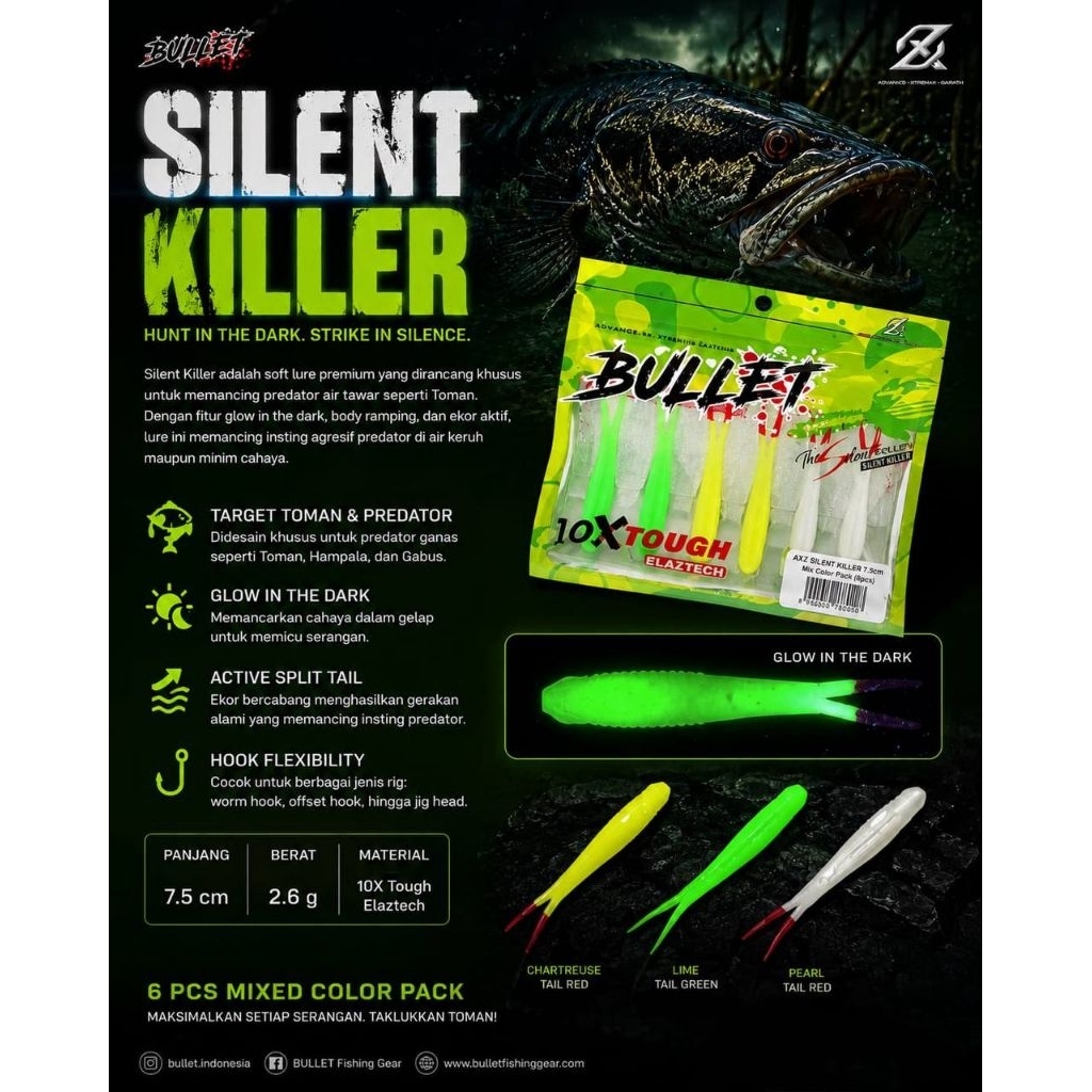 Soft Lure AXZ THE SILENT KILLER | Soft Bait | Soft Frog
