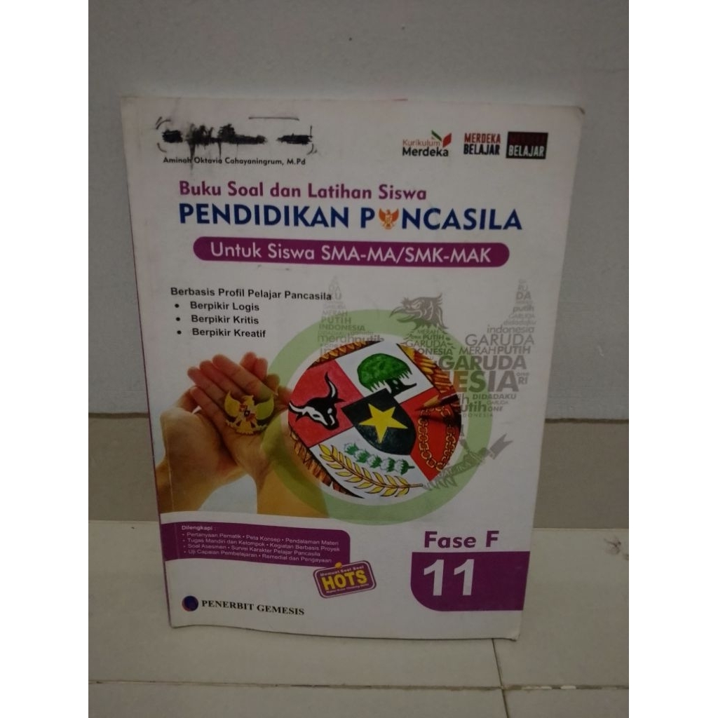BUKU PAKET PKN KELAS 11 SMA KURIKULUM MERDEKA
