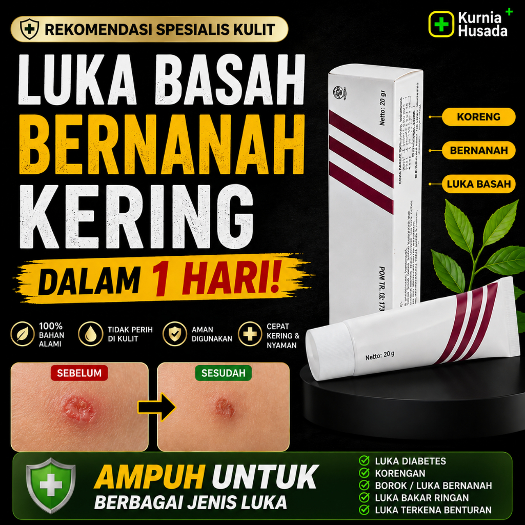 Salep Pengering Borok Luka Bernanah Basah Cacar Air Diabetes Korengan Koreng Paling Ampuh