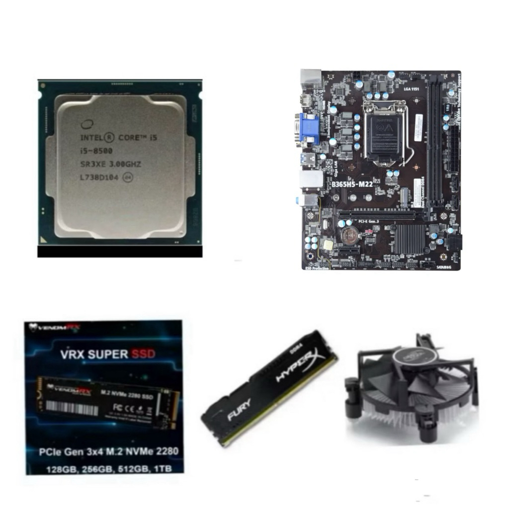 Paket Processor Intel Core i5 8500 Gen 8 LGA 1151 DDR4 NVME