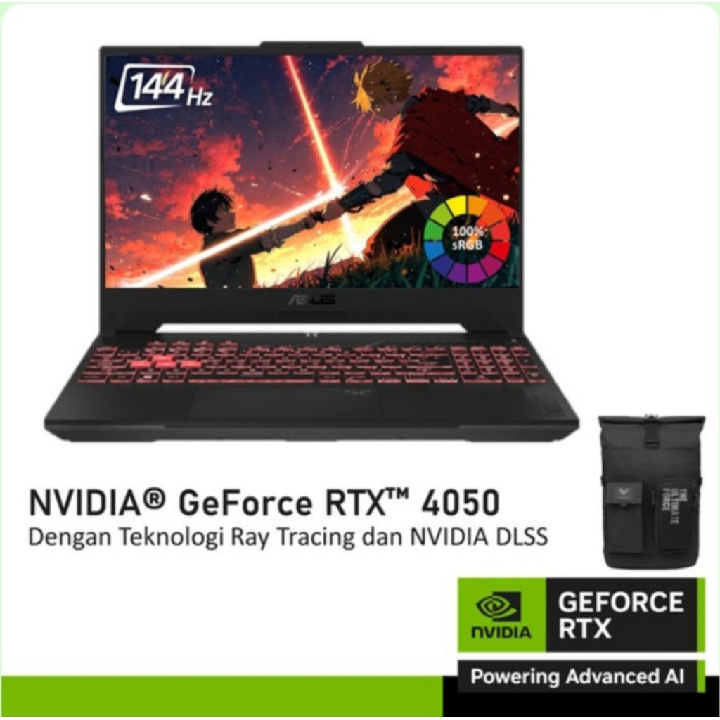 Second ASUS TUF A15 FA507NU GeForce RTX 4050 - Ryzen 5 7535HS - RAM 16GB - 512GB SSD
