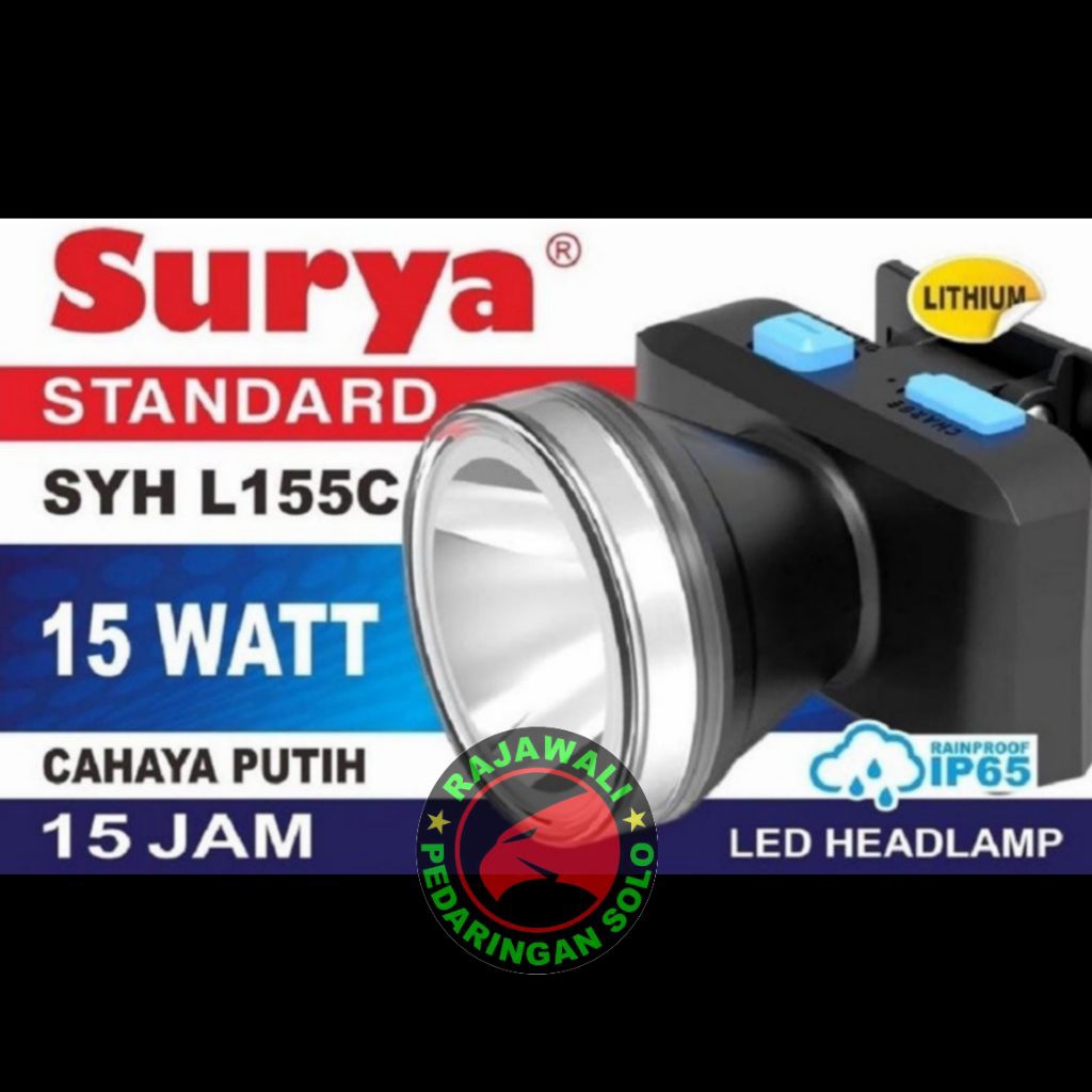 Senter Kepala Surya L155C Rechargeable - Senter Kepala bisa dicas Surya