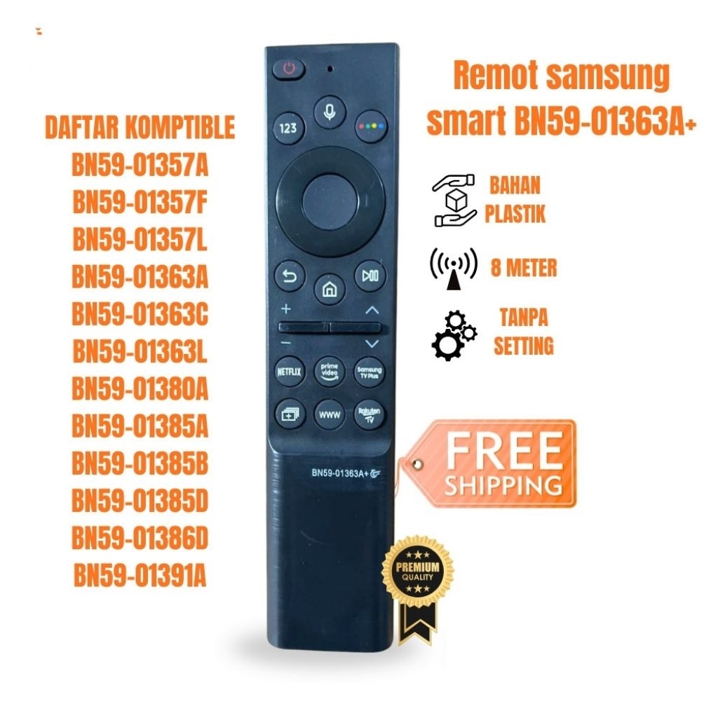 REMOTE TV SAMSUNG LCD LED SMART TV ANDROID TV