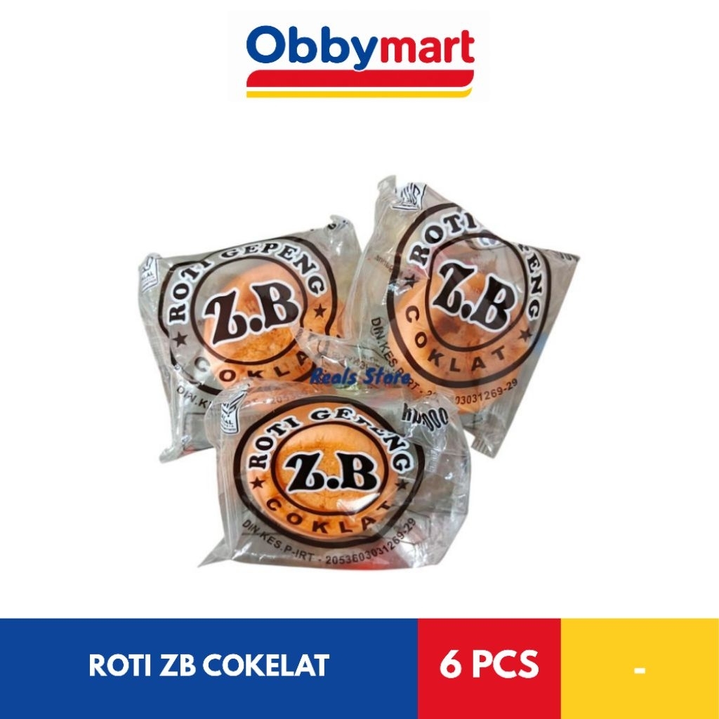 Roti Gepeng ZB Coklat 1 Pack Isi 6 Pcs
