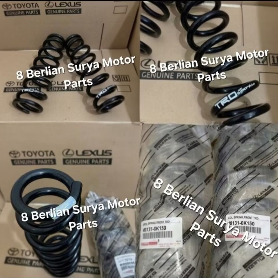 Coil Spring Per Keong Depan Toyota Fortuner Innova Hilux Revo TRD VNT VRZ 2005-2015 Original