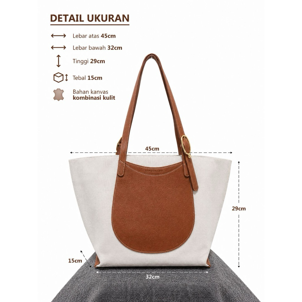Houseoflynd Tas wanita kanvas complice size S dan XL