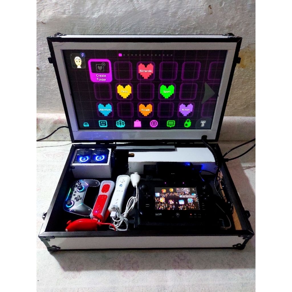 PAKET LENGKAP Nintendo WII U konsol keluarga full game 32gb cfw terbaru