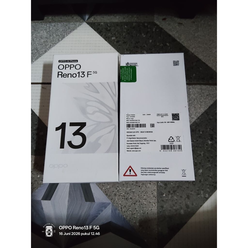 Oppo Reno 13f 5G Ram 8+8/256 second or OEM