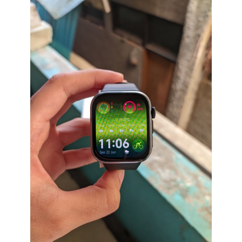 {SECOND} Huawei watch fit 4 -free hardcase pelindung- (Black) / smartwatch second / barang bekas