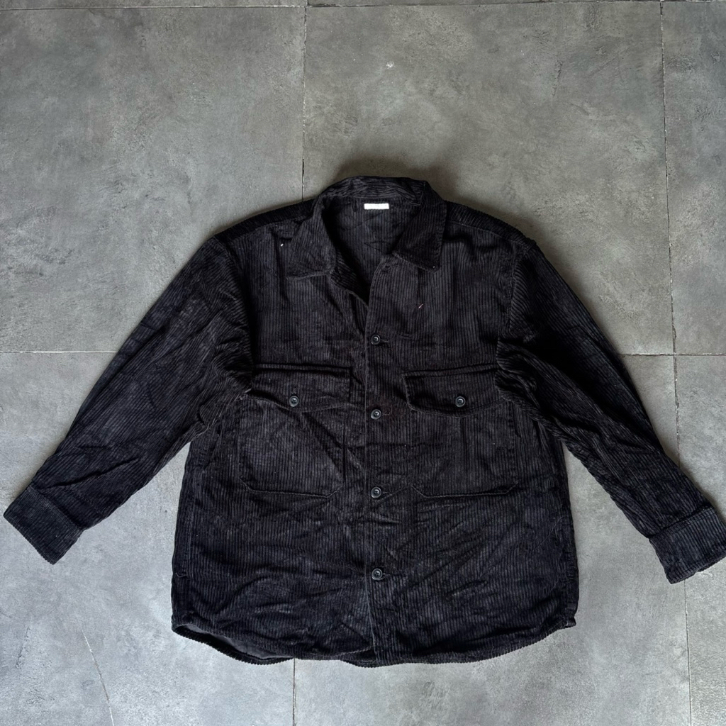 GU by Uniqlo Black Corduroy Jacket Man