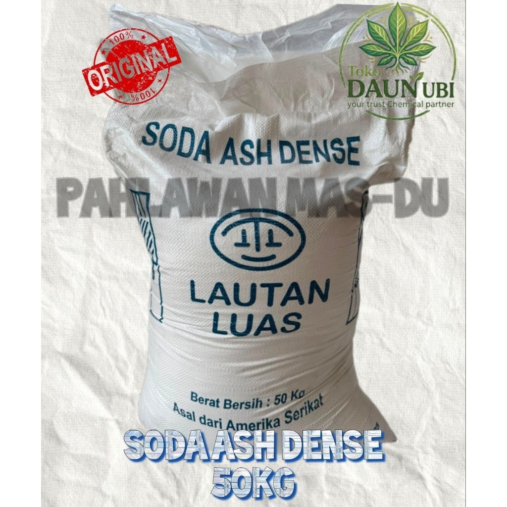 SODA ASH DENSE 50KG / SODA ASH ANSAC / SODA ASH LAUTAN LUAS - 50 KG
