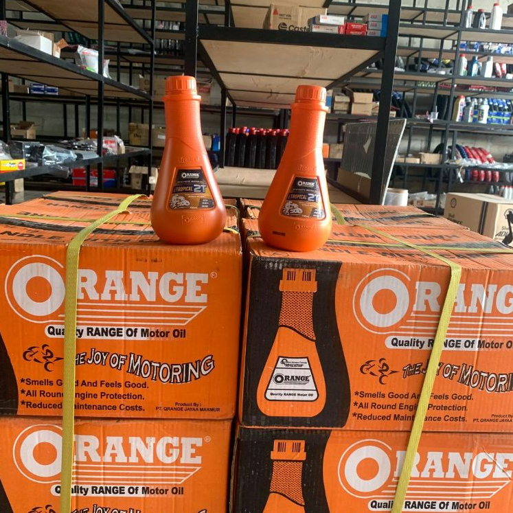 GROSIR Oli 2T Orange Tropical 700 ML Original Wangi Oli Samping Motor 2 Tak Low Smoke RX King Force 
