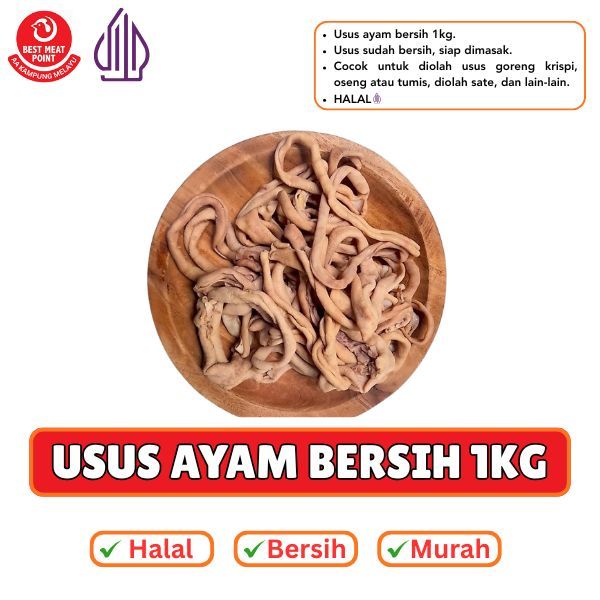 USUS AYAM BERSIH 1KG | USUS AYAM 1KG | USUS AYAM FROZEN BEKU BERSIH 1KG