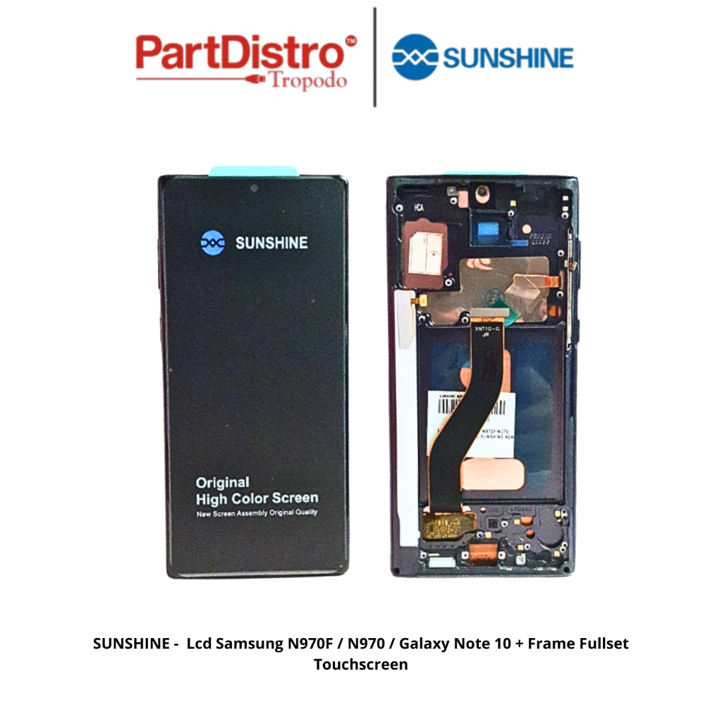 SUNSHINE -  Lcd Samsung N970F / N970 / Galaxy Note 10 + Frame Fullset Touchscreen