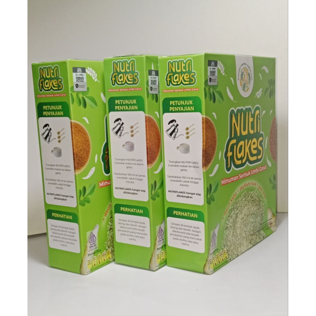 NUTRIFLAKES SEREAL UMBIGARUT UNTUK ASAMLAMBUNG DAN GERD PAKET 3BOKS REGULER