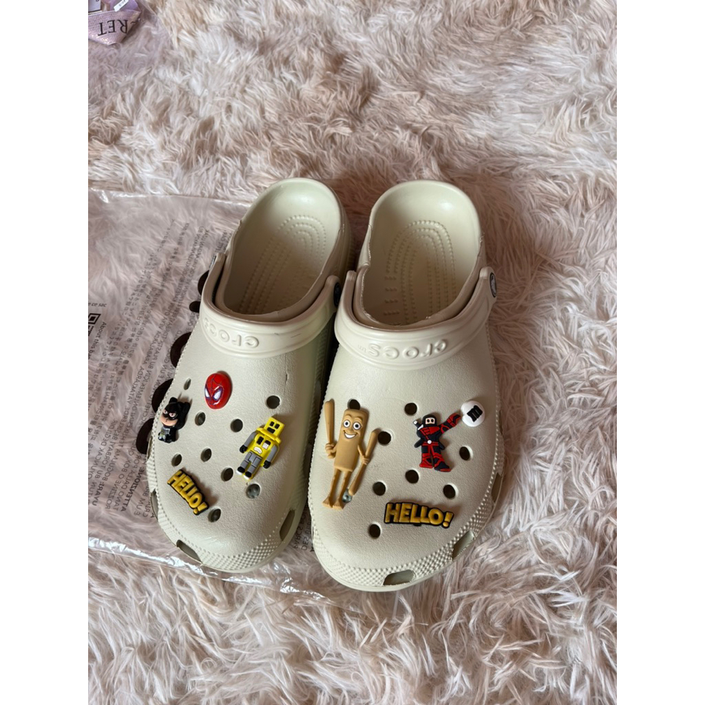 Ready size 42 ori crocs indo reject cutting cream classic