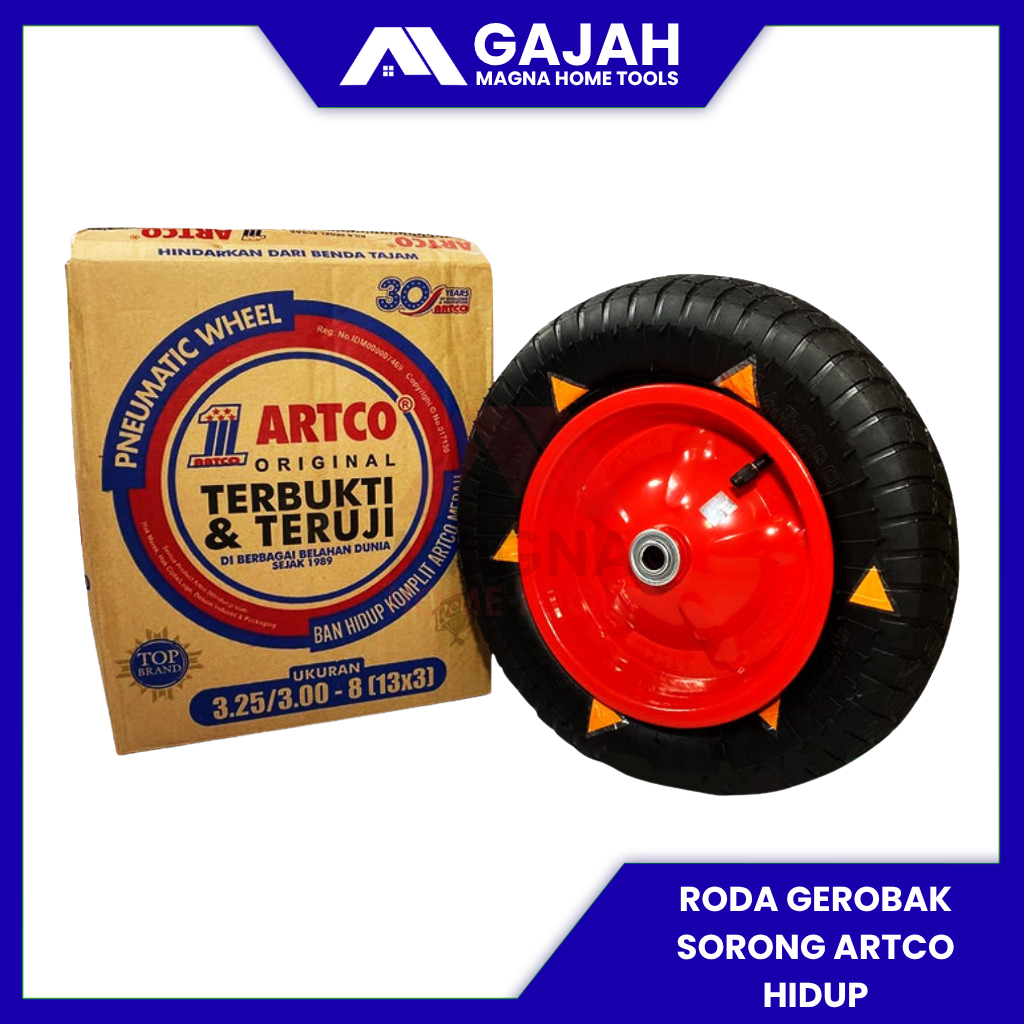 RODA GEROBAK SORONG ARTCO/ARCO/ARKO SET VELG BAN HIDUP [ORIGINAL ARTCO]
