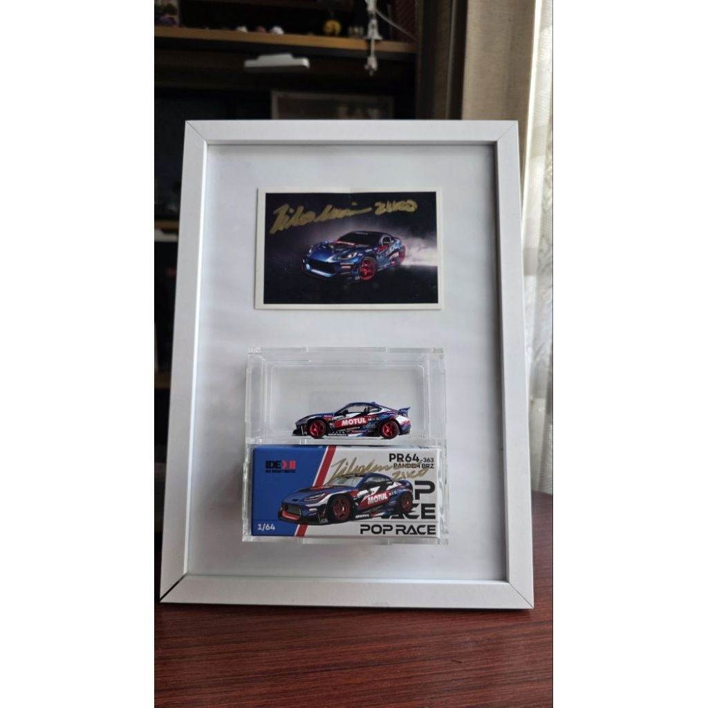 Pop Race Box 1:64 (Double SIGN Ziko) Subaru BRZ Ziko Pandem livery GD Unsealed FREE Frame + Akrilik