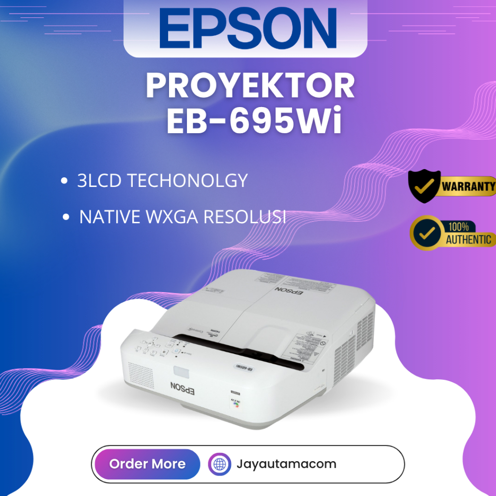 Epson Projector EB-695Wi Ultra-Short Throw Interactive WXGA 3LCD