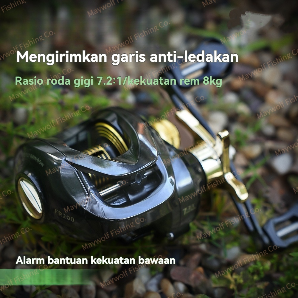 BC Reel Pancing Baitcasting Reel, Drag Clicker,7.2:1 Gear Ratio, 10+1BB Ball Bearings,Spool Aluminiu