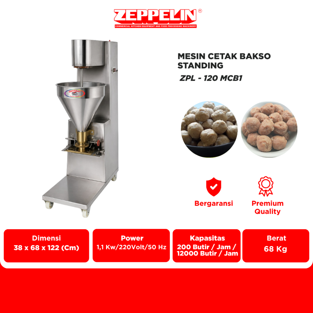 Zeppelin Mesin Cetak Bakso ZPL - 120 MCB1
