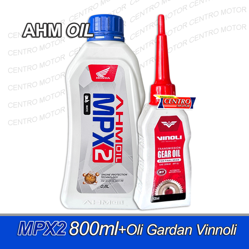 Oli MPX2+Oli gardan Vinoli.Paket Ganti oli motor matic HONDA BEAT FI,VARIO 125,VARIO150,SCOOPY