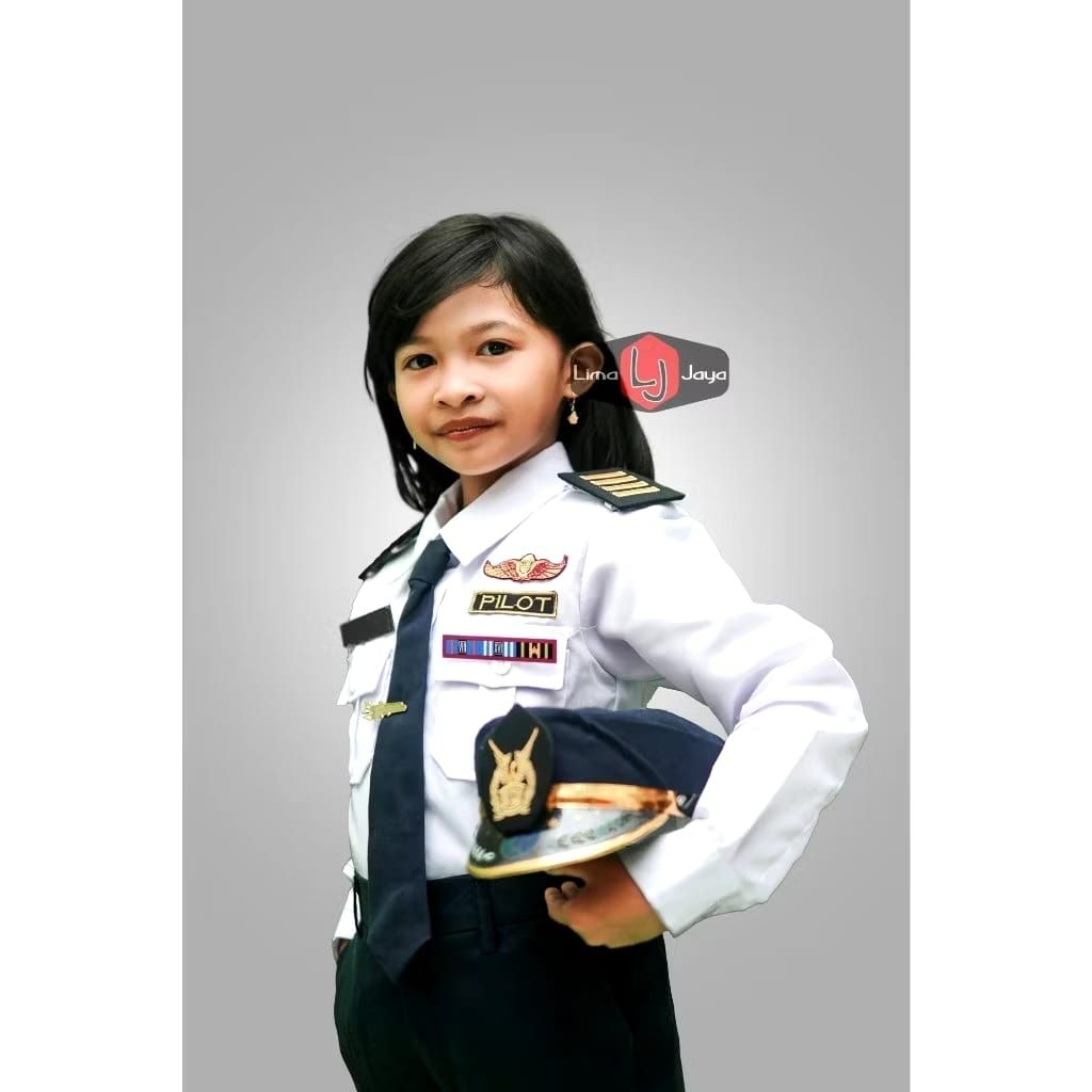 BAJU KARNAVAL PROFESI PILOT (TANPA TOPI DAN DASI)