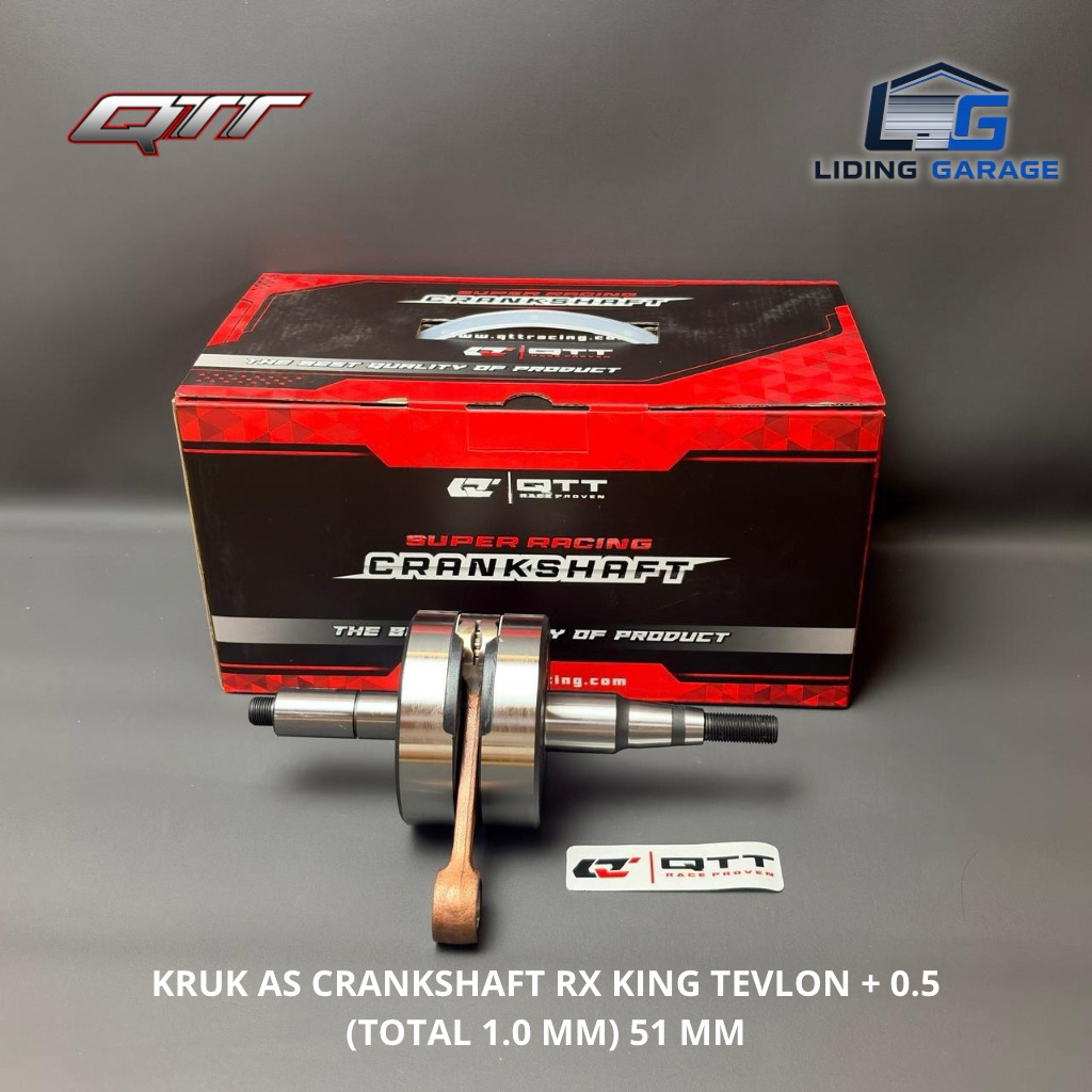 QTT Kruk As Crankshaft RX King Tevlon Stroke Up +0.5 Total 1.0 MM 51 MM Super Racing Crankshaft untu