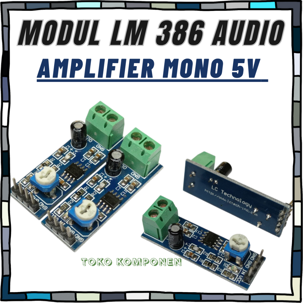 LM386 modul audio amplifier mono mini 5V lm386 lm 386 module