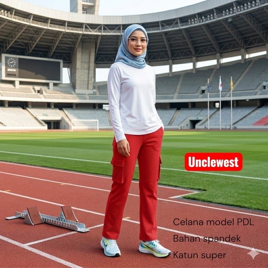 Celana senam model PDL bahan spandek unclewest