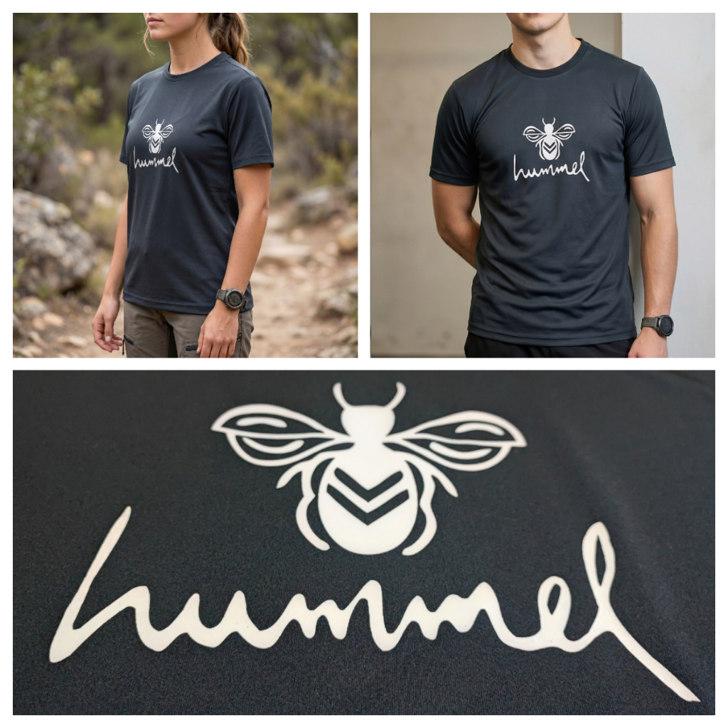Kaos Outdoor Hiking Wanita Pria HUMMEL Size M-L