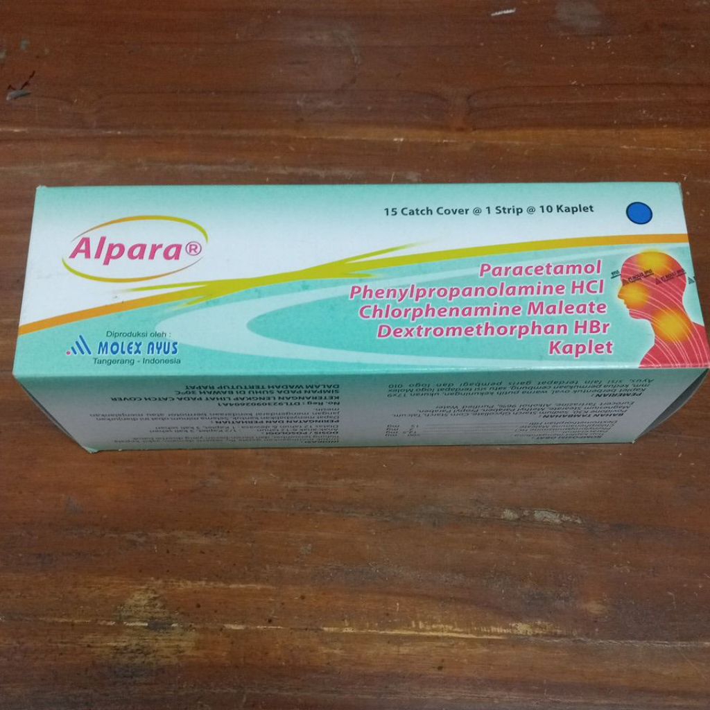 Alpara tablet 1 box isi 15 strip original