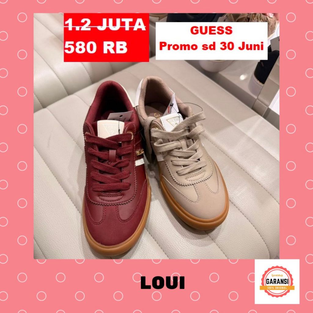 Sepatu sneakers wanita seri BAIL RETRO Guess 100% original store