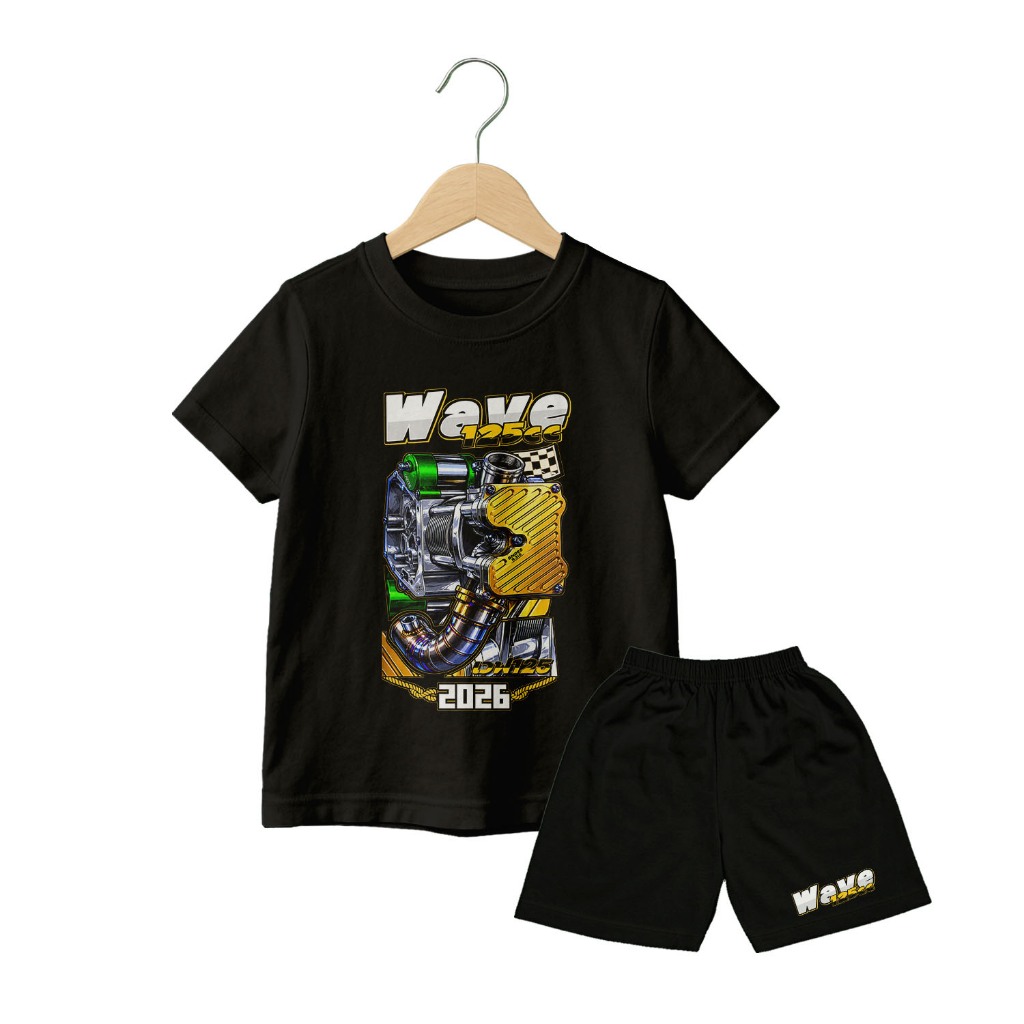 STELAN KAOS ANAK - KAOS WAVE 125 CC 2026 TERBARU BAJU WAVE 125 CC 2026 RACING ENGINE BAJU DISTRO LEM
