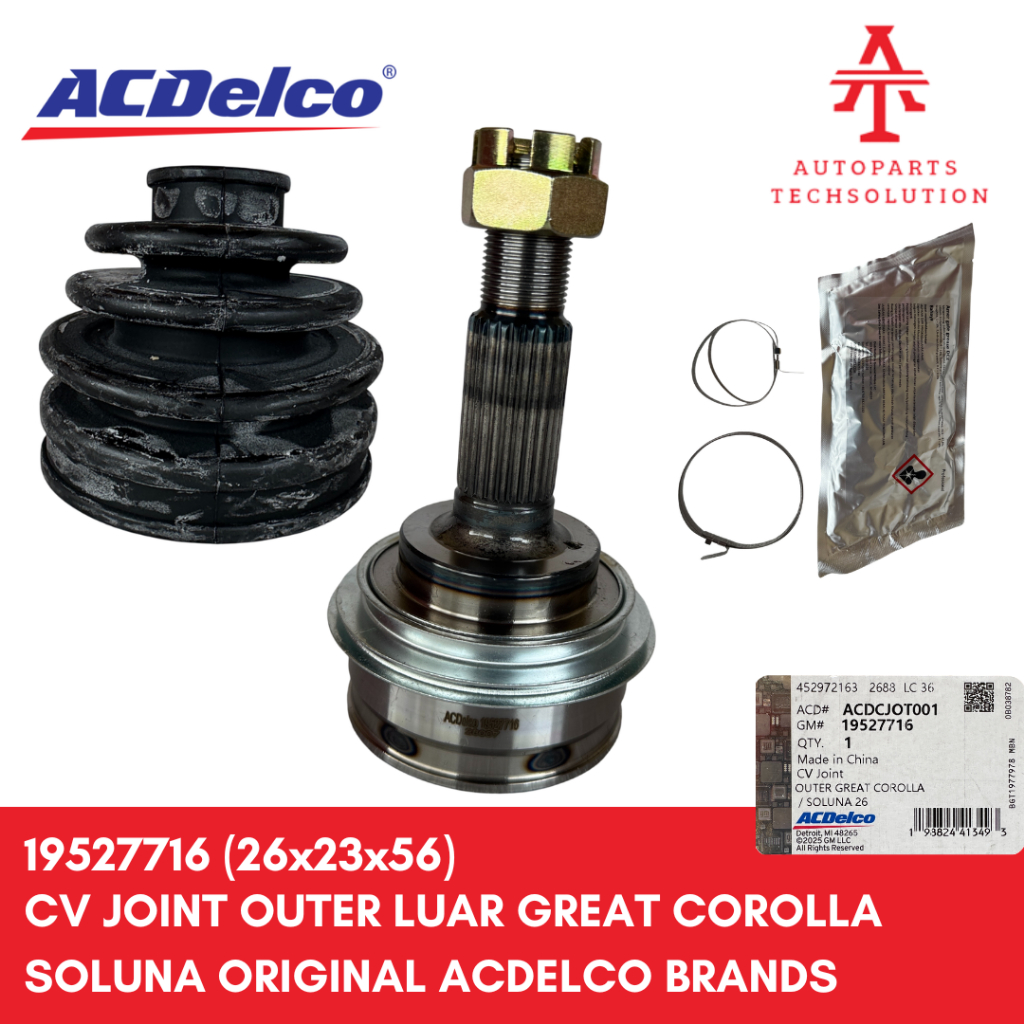 CV Joint Outer Luar Great Corolla Soluna Original ACDelco Brands - 19527716
