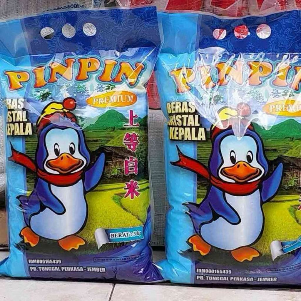 Beras Pin Pin 5kg & 3kg - Berkualitas Tinggi, Pilihan Beras Segar, Beras Premium