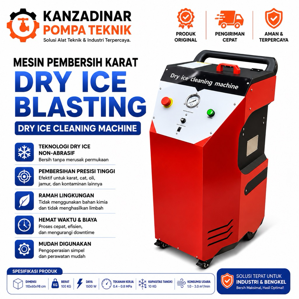 MESIN PEMBERSIH KARAT DRY ICE BLASTING DRY ICE CLEANING MACHINE