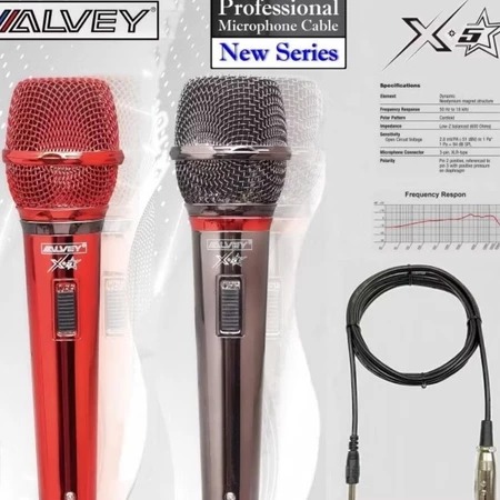 Microphone Kabel ALVEY X5 Mik Kabel Vocal Karaoke Mik Original