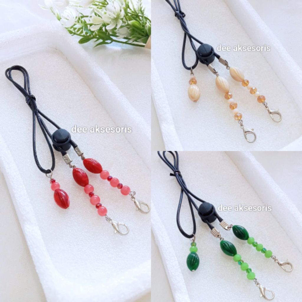 Strap Masker Kristal Konektor Masker Kristal