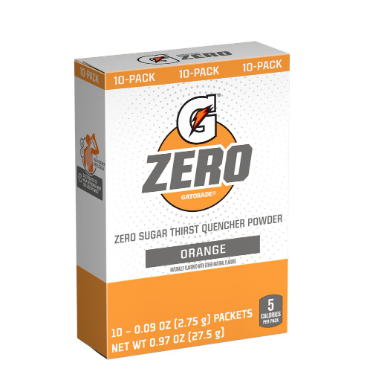[ORI USA] Gatorade Zero Sugar-free Energy Drink - 10 Sachets