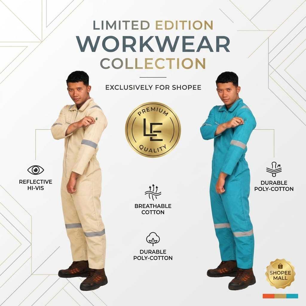 Wearpack Coverall Scoutlight Reflektor Baju Safety Kerja Lapangan Proyek Mekanik Scotlight