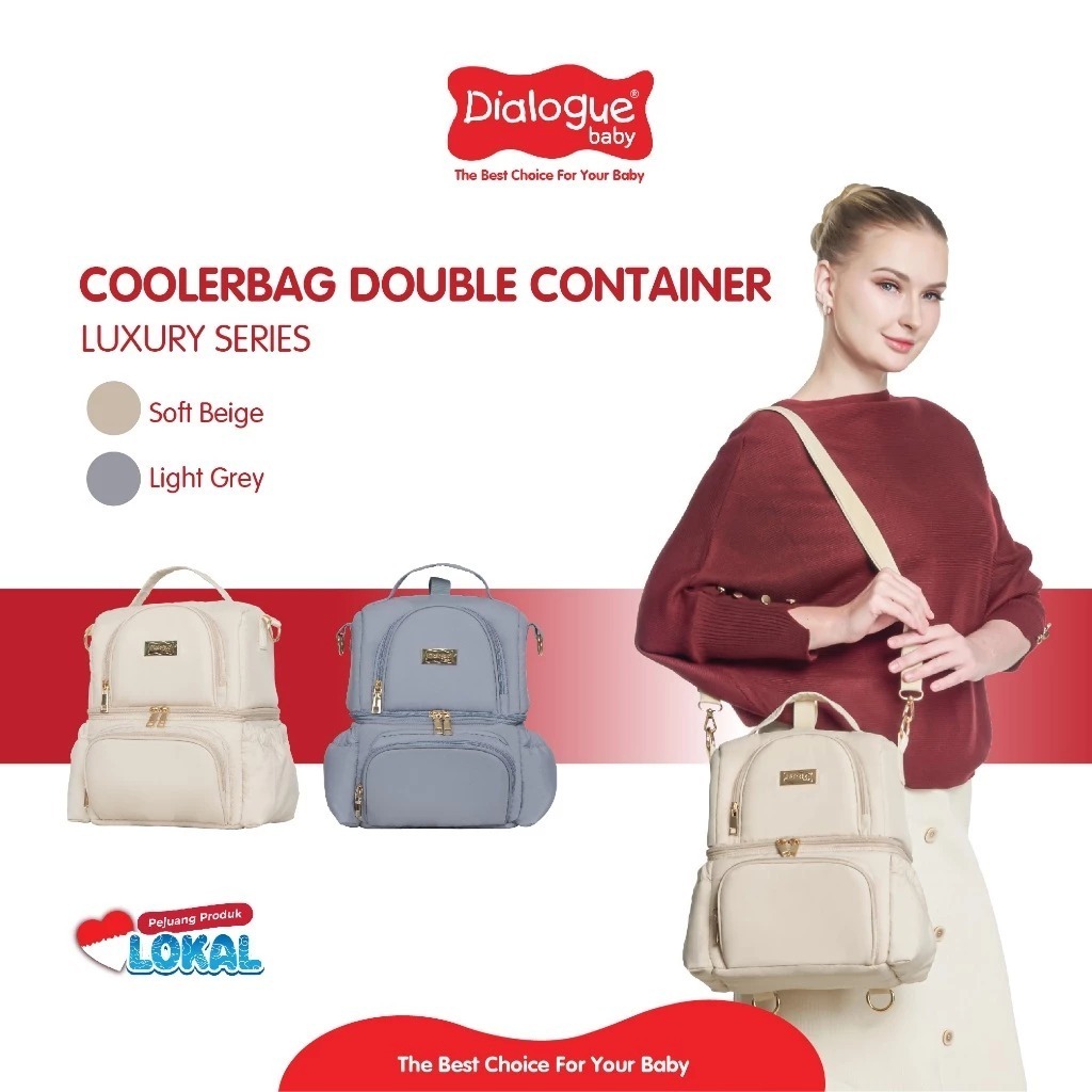 Dialogue Cooler Bag / Tas Penyimpanan Asi Cooler Bag - Dialogue Double Container / Classy