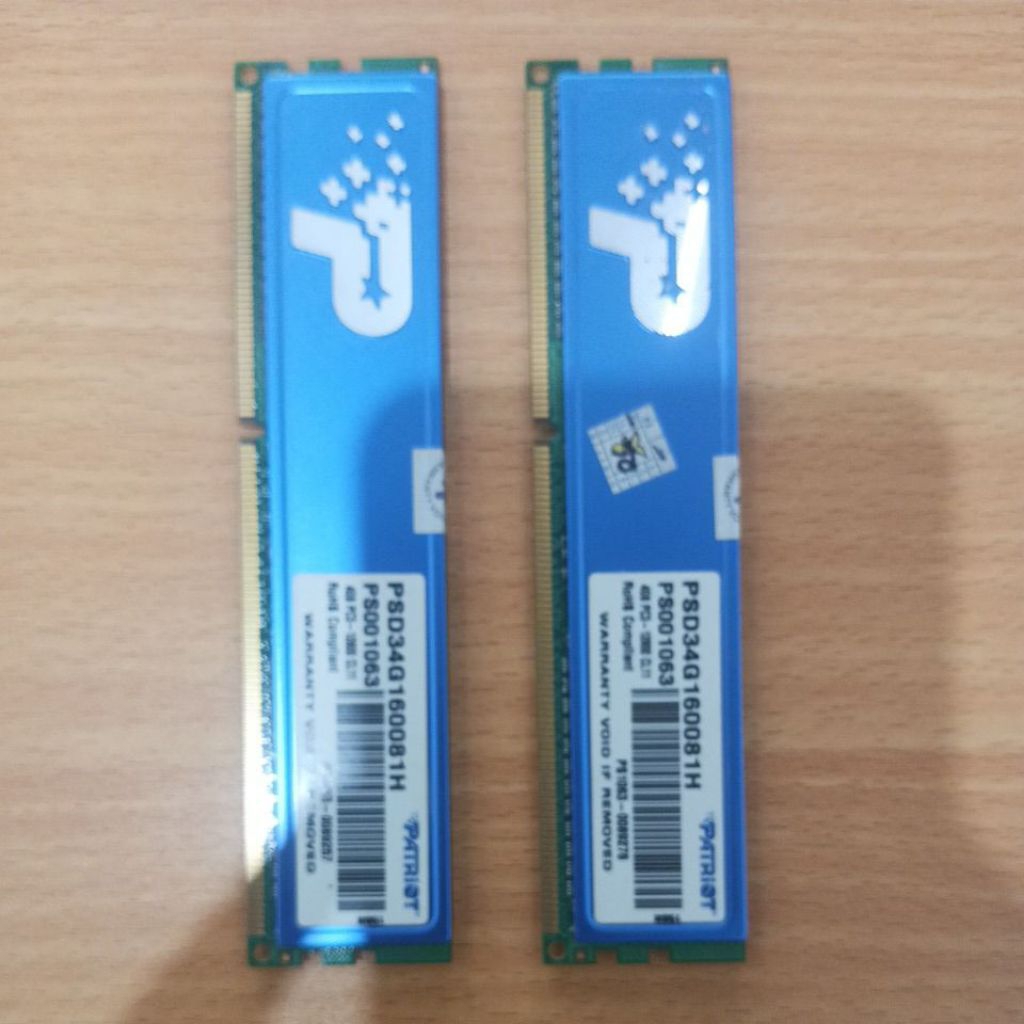 DDR3 8 GB (2x4GB) Dual channel