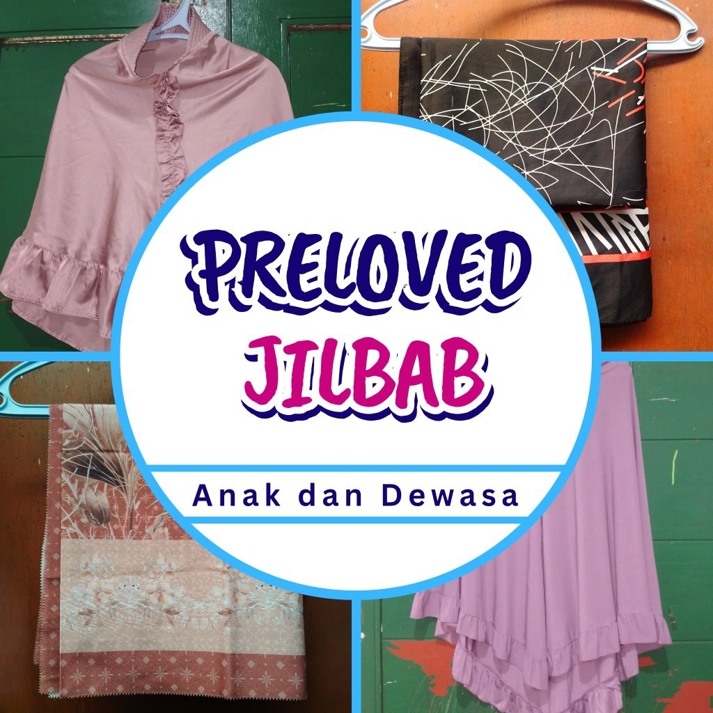 Bergo Pendek, Syar'i & Khimar, Segi empat, Pasmina | Preloved Terawat Murah Layak Pakai