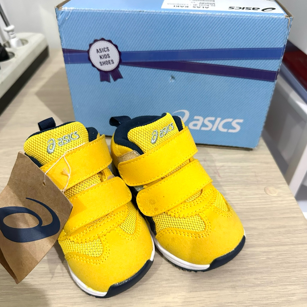 [100% Preloved Ori] Asics Gd. Runner Baby Ms-Mid 2 / Sepatu Bayi Laki-laki (Kuning) / Sepatu Anak Co