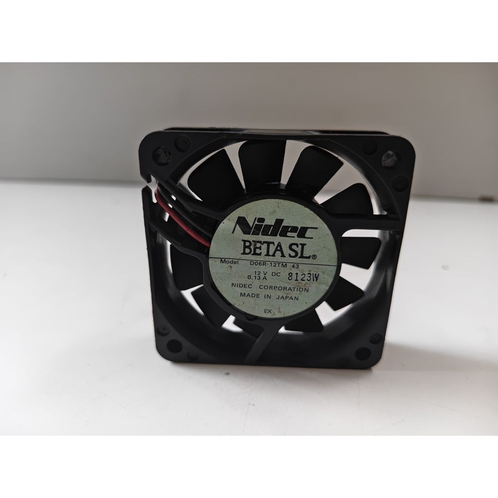 Fan kipas Nidec DC 12V-0,13A 6×6cm 2pin