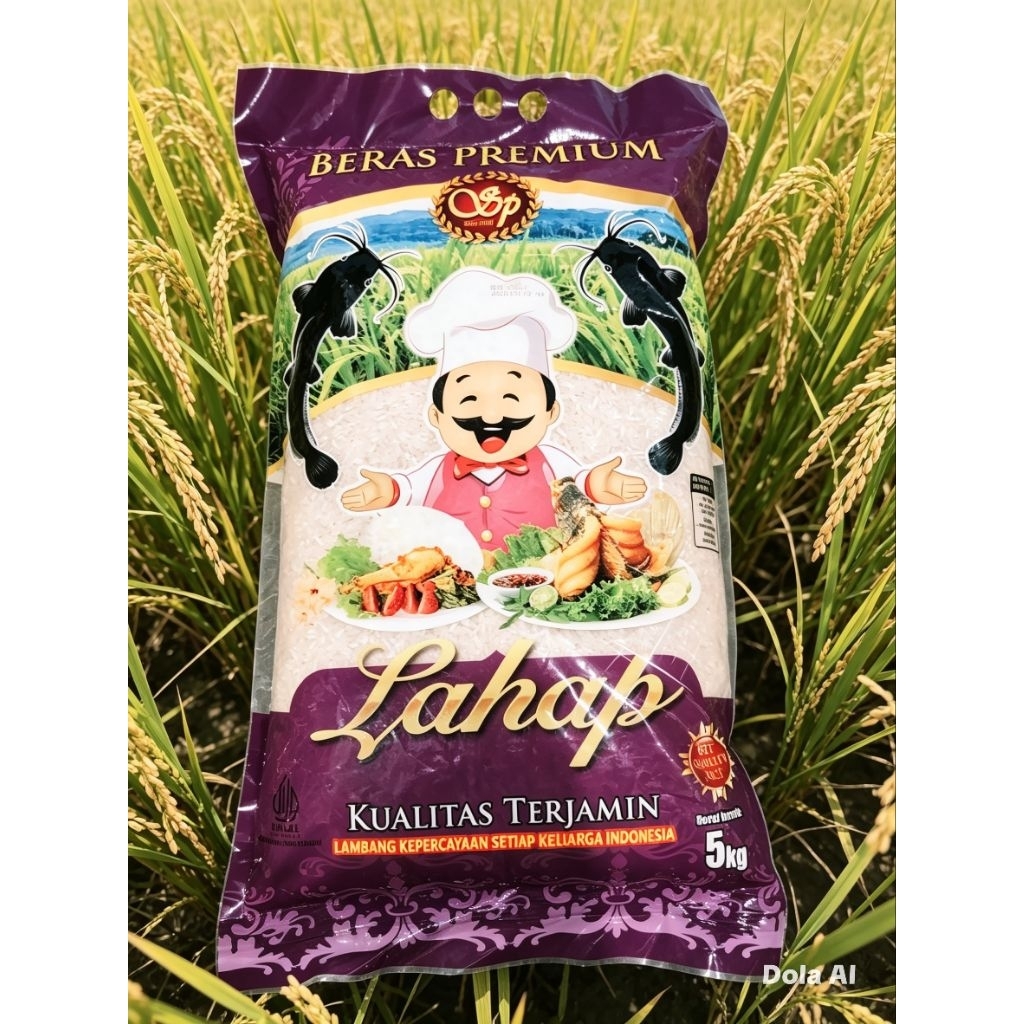 Beras Premium Lahap 5kg - Lembut, Harum, dan Gurih