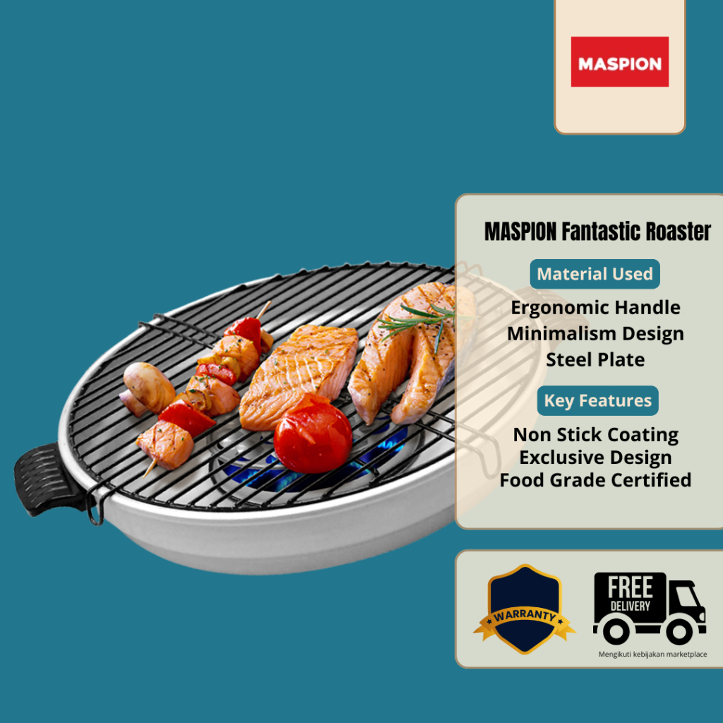 TEMPAT PEMANGGANG - GRILLER - GRILL FRYER - TEMPAT BAKAR IKAN - FANTASTIC ROASTER - MASPION